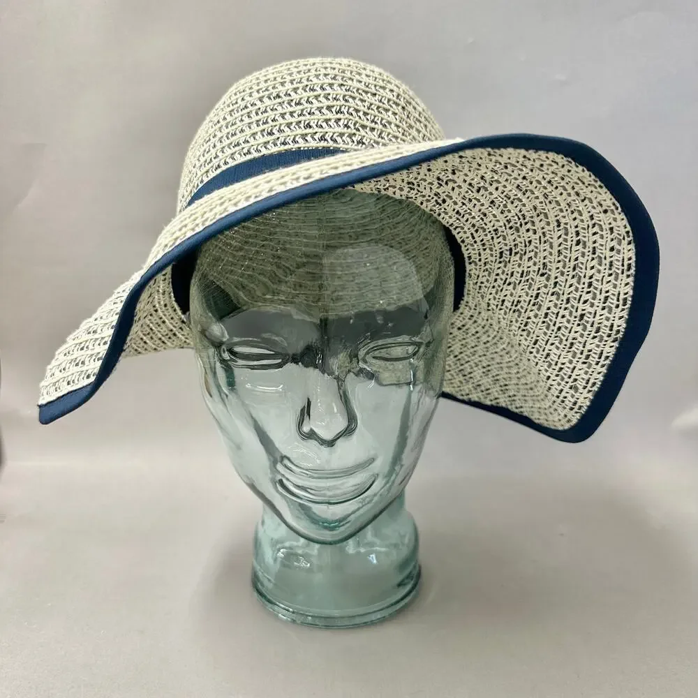 San Diego Hat Company Contrasting Edged Sun Brim Hat Hook & Loop‎ back